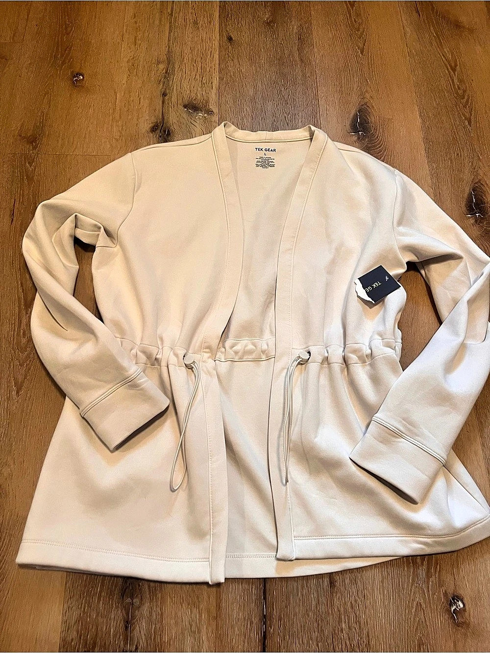 TEK GEAR Women's Cream Utility Jacket Size Large NWT